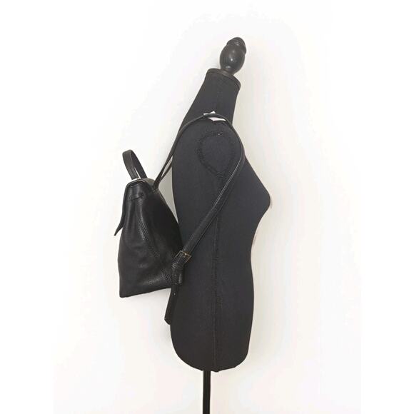 EUC Kate Spade Kingston Drive Simona Black Leather Backpack Bag 10x11x5 - Picture 4 of 14